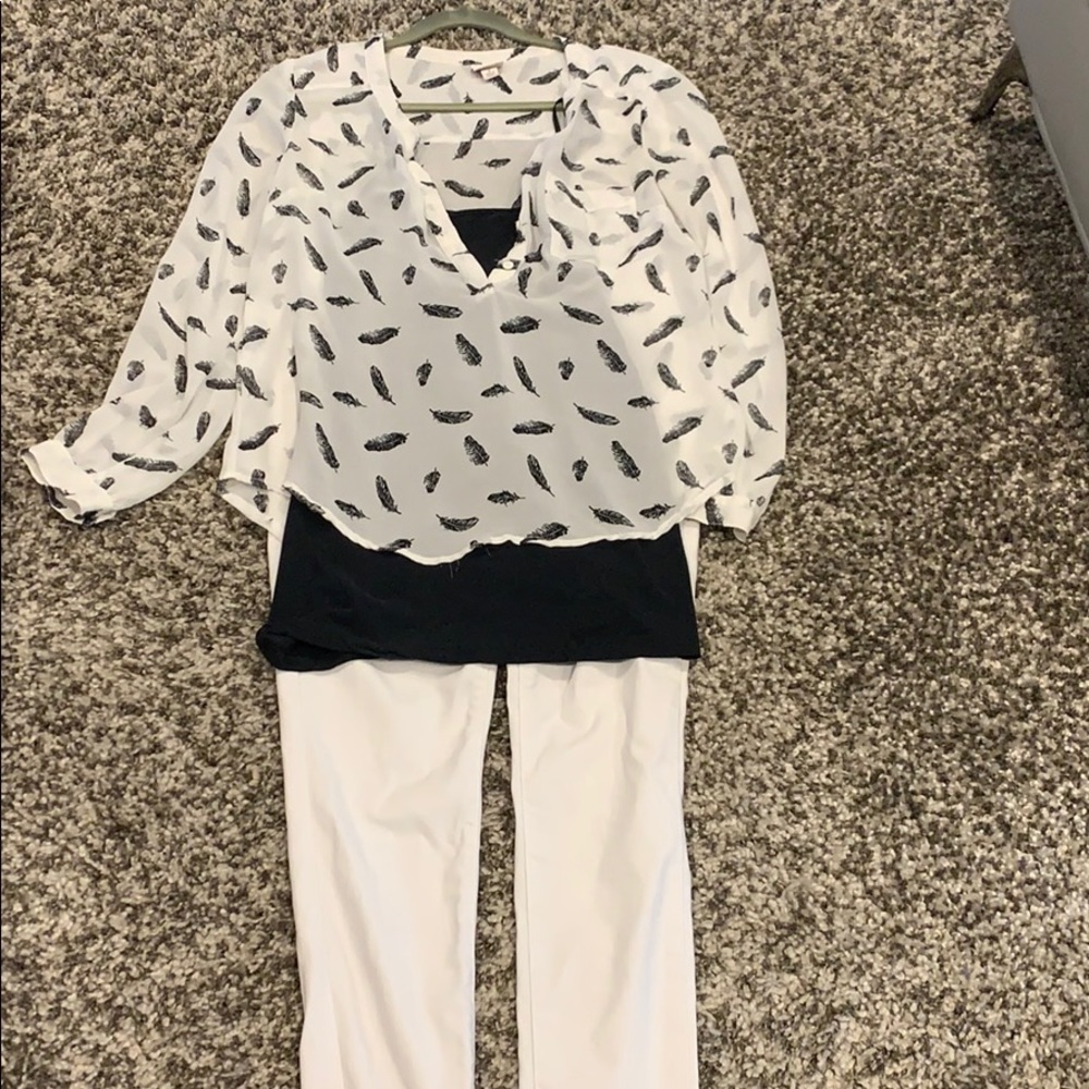 White dress pants